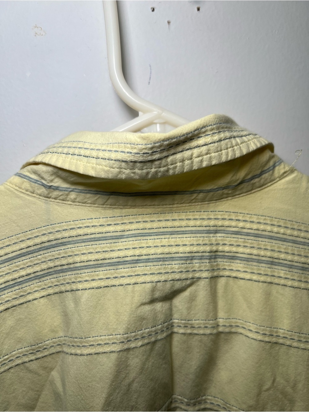 Diesel Space Research Center Yellow Striped Snap Button Shirt XL Y2K Utility - Picture 14 of 15